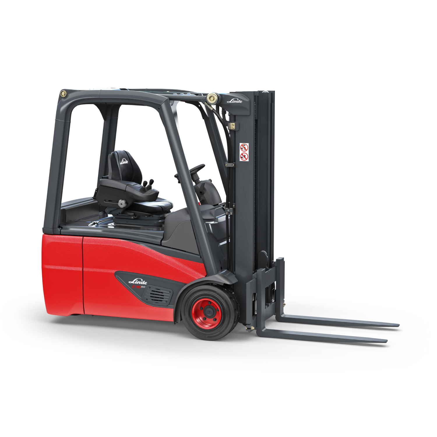 Linde elektrische heftruck E12 E20 EVO driewiel vrijstaand