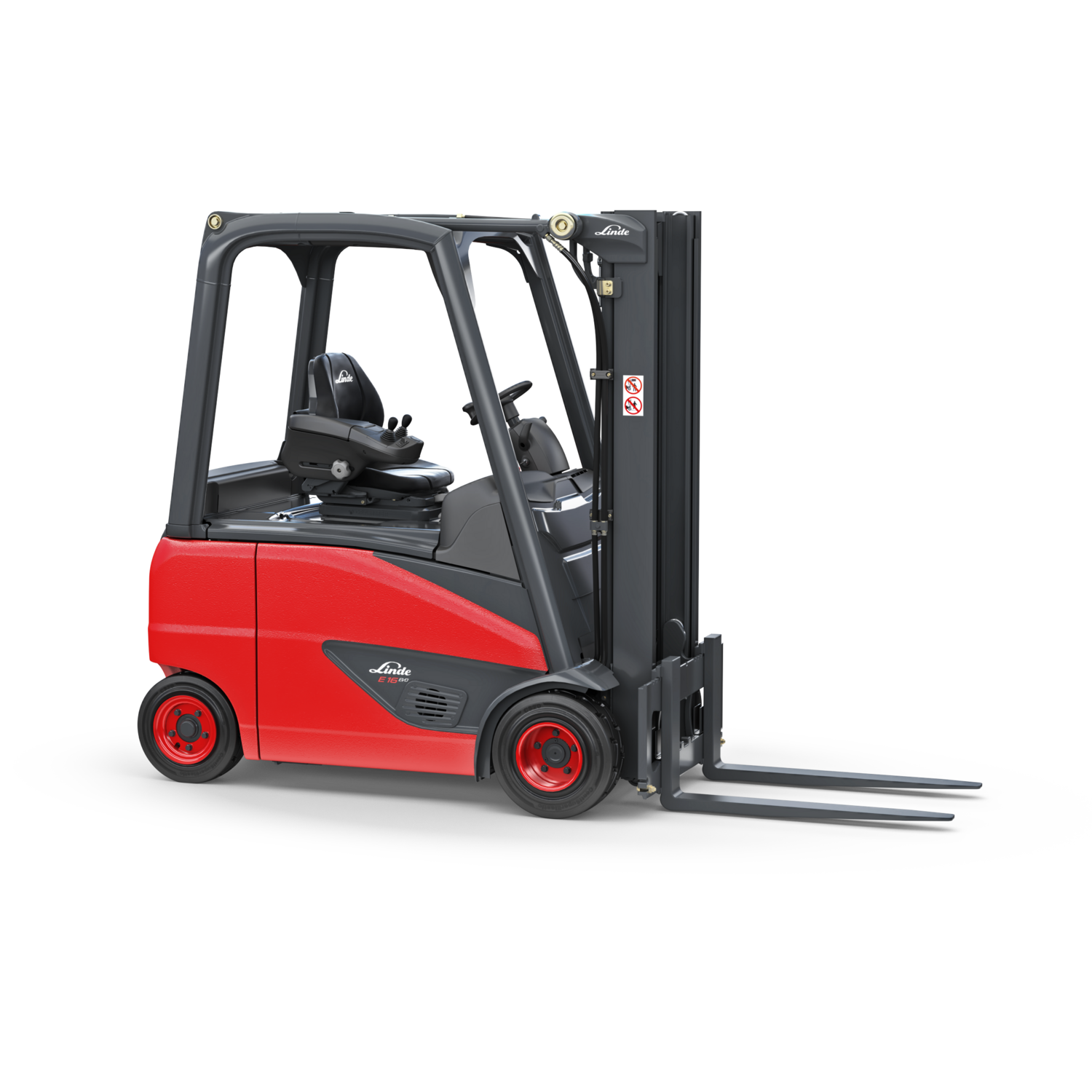 Linde elektrische heftruck E16 E20 EVO vierwiel vrijstaand