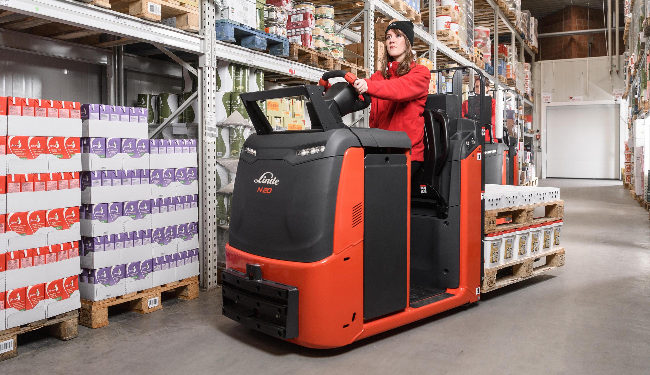 Linde orderverzameltruck N20 N25 C zijaanzicht