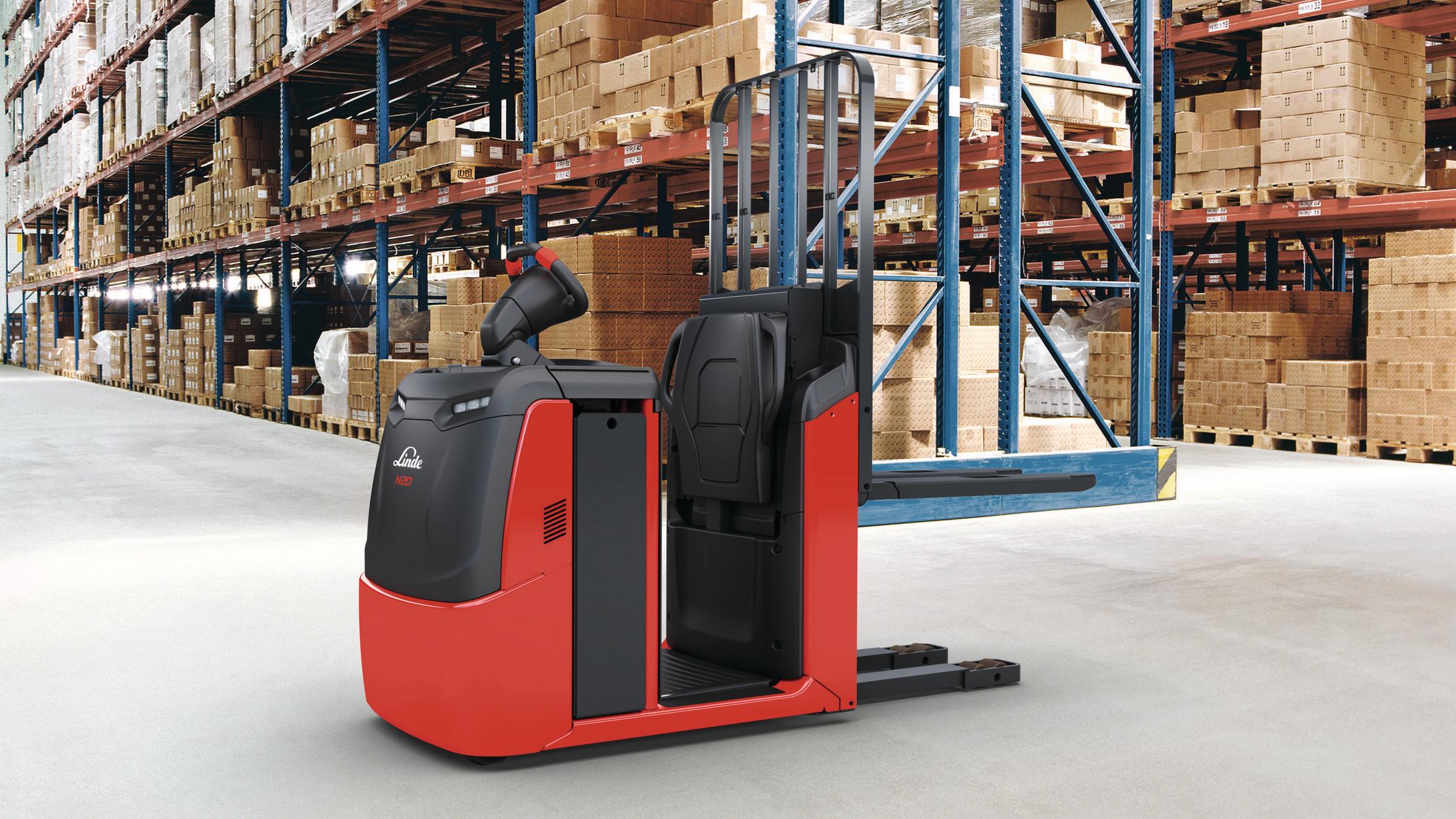 Linde N20 C L orderpicker vorken omhoog