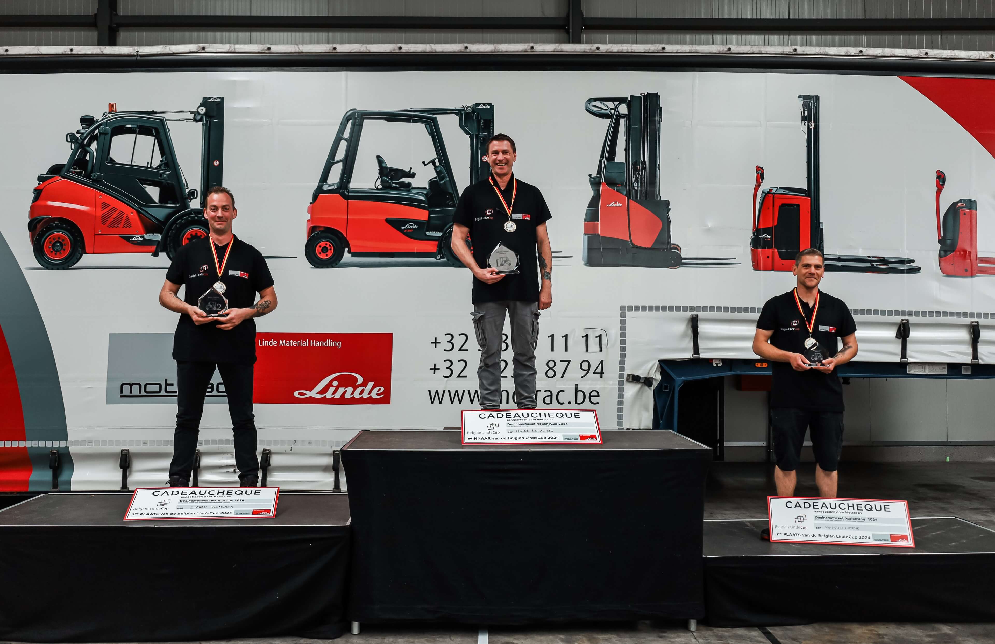 Podium Belgian LindeCup 2024