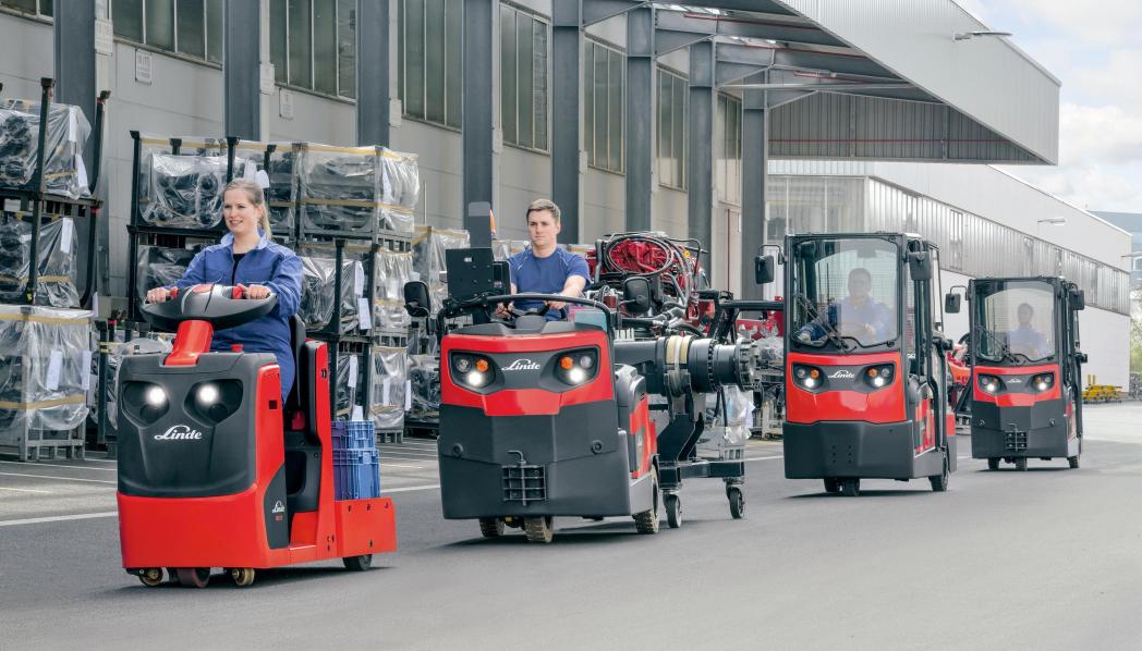 Linde Trekkers en platformwagens