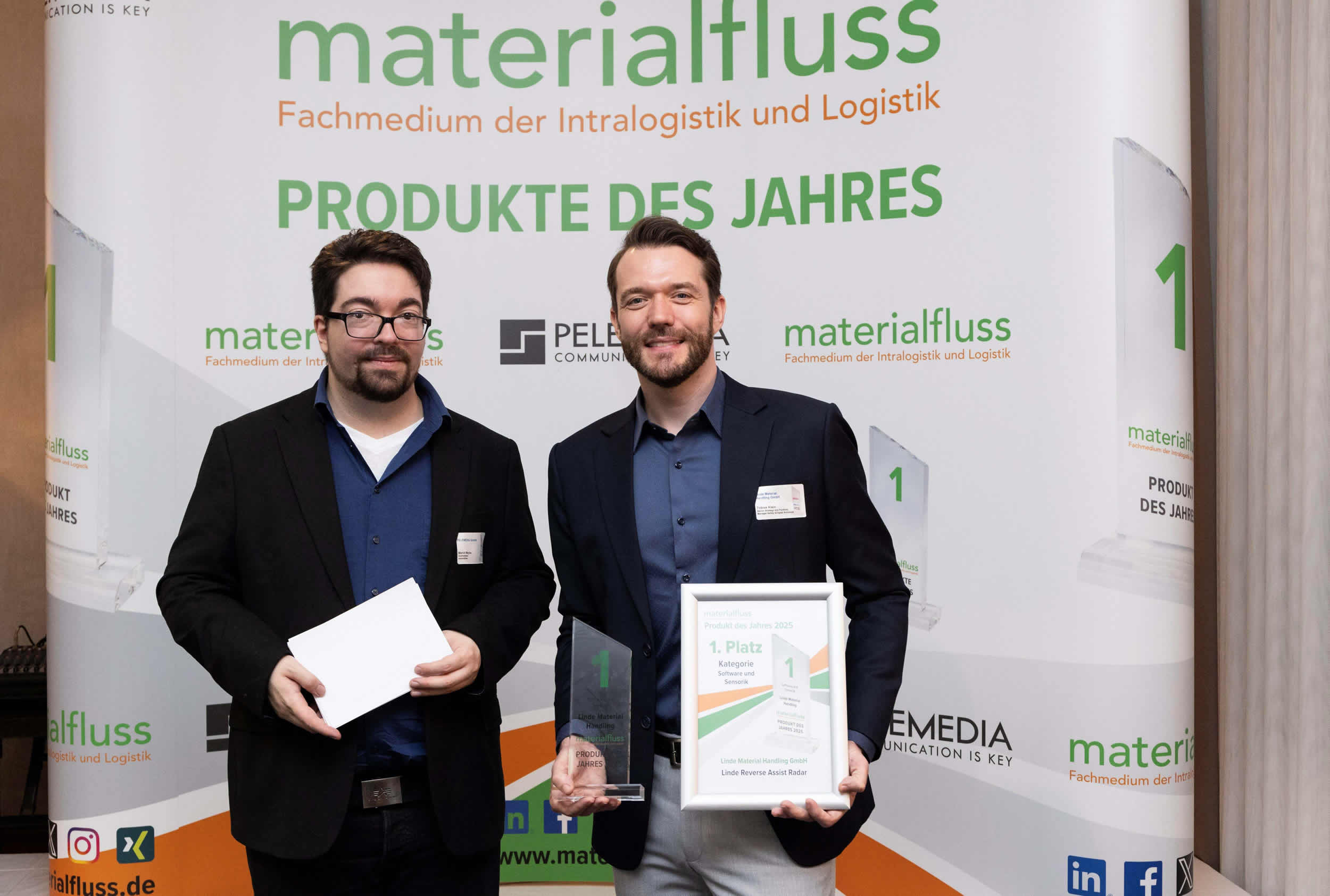 materialfluss Produkt des Jahres 2025 award voor Linde Reverse Assist Radar