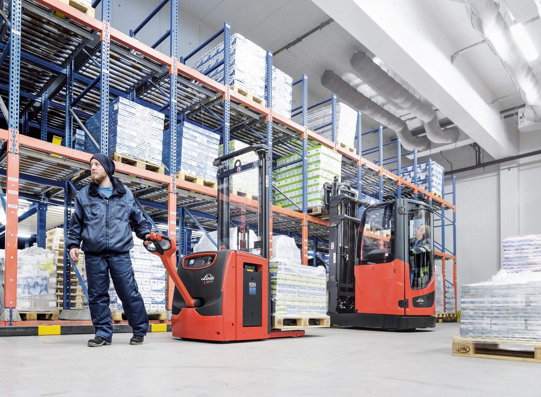 Linde stapelaar L16 in coldstore uitvoering