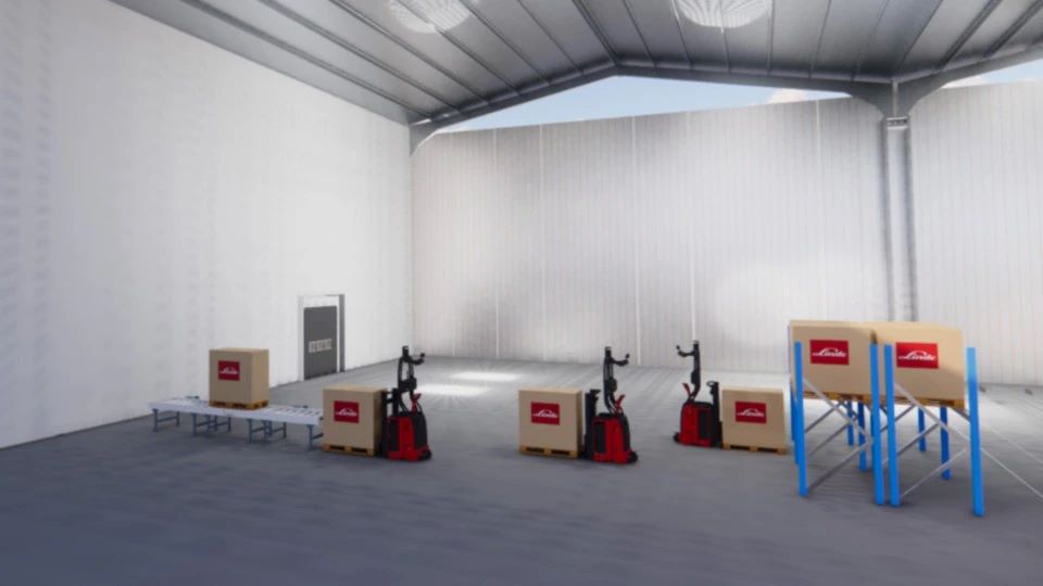 automatisatie transportband naar stellingen