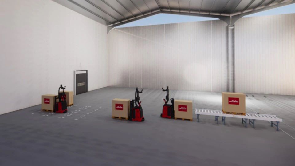 Automatisatie vloer tot transportband