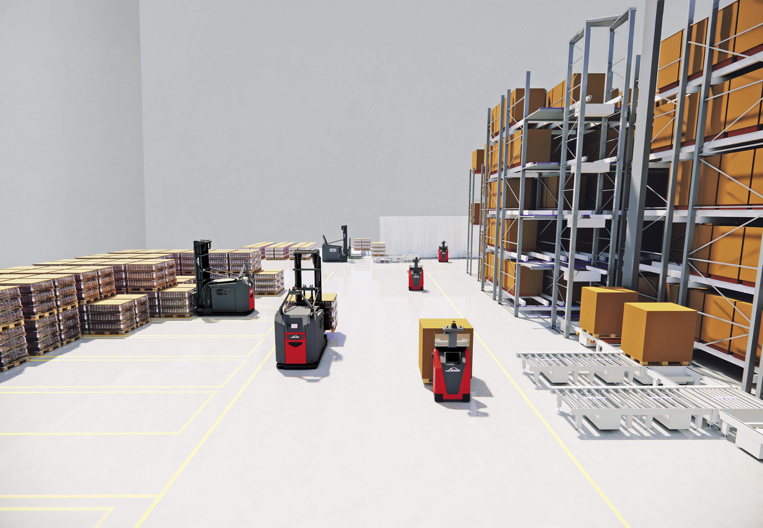 Linde I-MATIC AGV autonome stapelaar