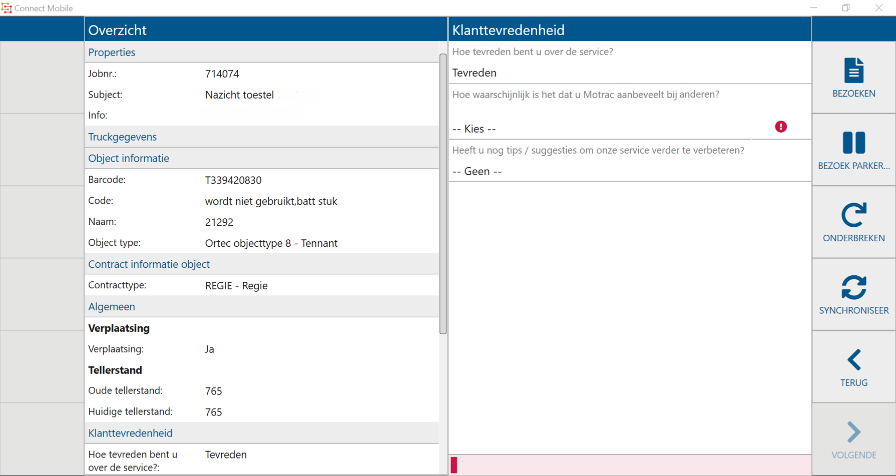Focus op de klant klanttevredenheid
