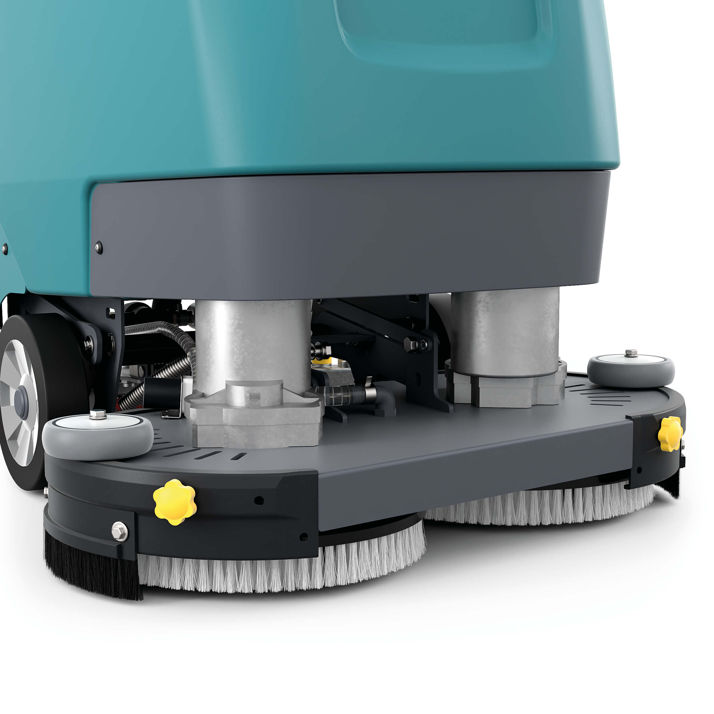 Dubbele schrobkop van Tennant T360 schrobzuigmachine